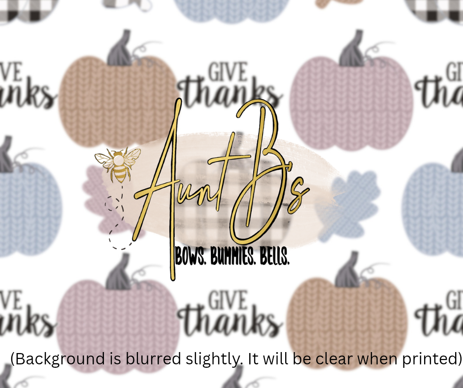 Giving Thanks Pumpkin Adult Sizing